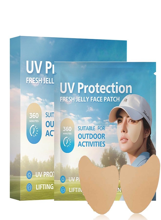 Easilydays UV-Protect Eye Patch, Golf Suncreen Patches Gel Cooling Jelly Eye Mask, Hydration & Lifting Mask for Unisex Outdoor Sports, Korean Skincare Sun Patches for Golf, Hiking, Tennis,5 Pairs - Image 1